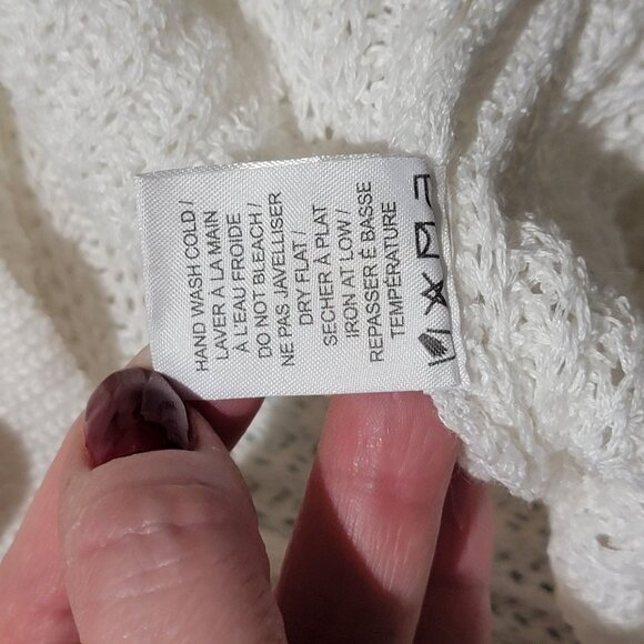 Daniel Buchler Crochet Knitted boho Swim Cover Up Beach Bohemian Sexy Sheer - Picture 8 of 10